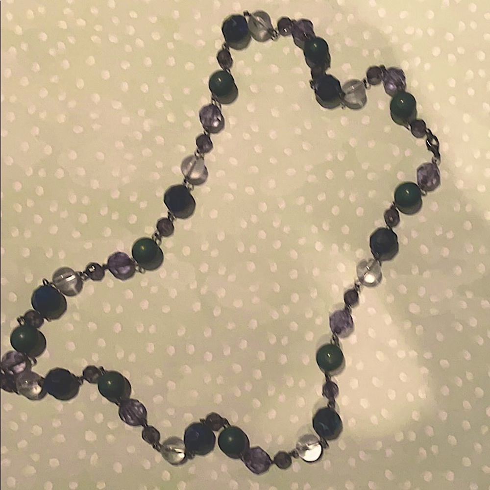 Teal tone necklace